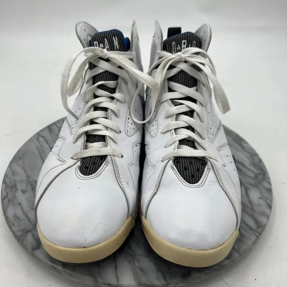 Air Jordan 7‎ Retro Mens 13 White Varsity Royal Orlando Magic Shoes 304775-161